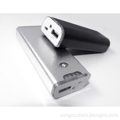 portable aluminium shell power bank 5200mAh for iphone